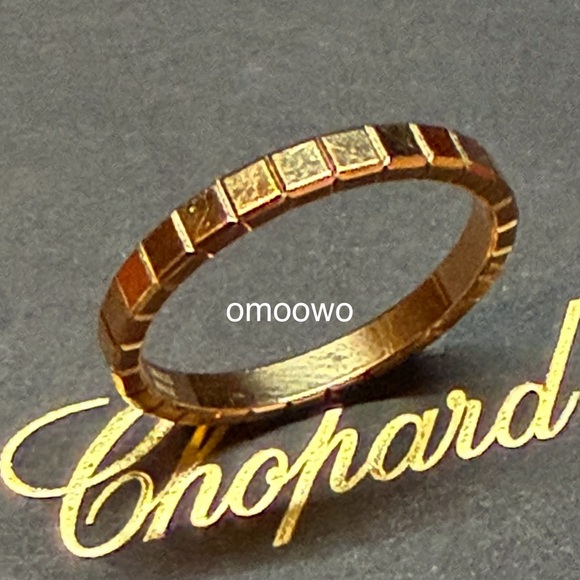 Chopard Ice Cube Rose Gold 53 Size Ring 18K Pre loved - Picture 5 of 9